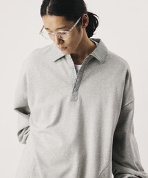 Firsthand/ファーストハンド リラックスフィット スピンドル スナップポロ スウェット【限定展開】