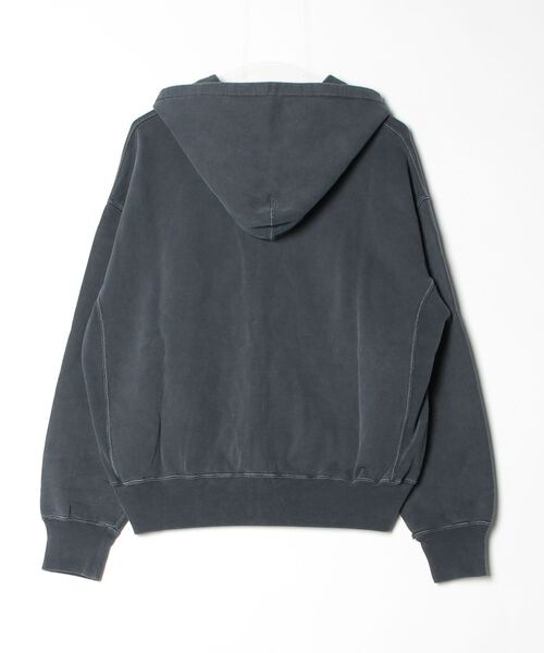 REMI RELIEF(レミレリーフ)の「【REMI RELIEF/レミレリーフ】SP加工裏毛パーカ(無地)(パーカー・メンズ・ネイビー/オフホワイト/イエロー/ブラック・L/M)」の5枚目の写真