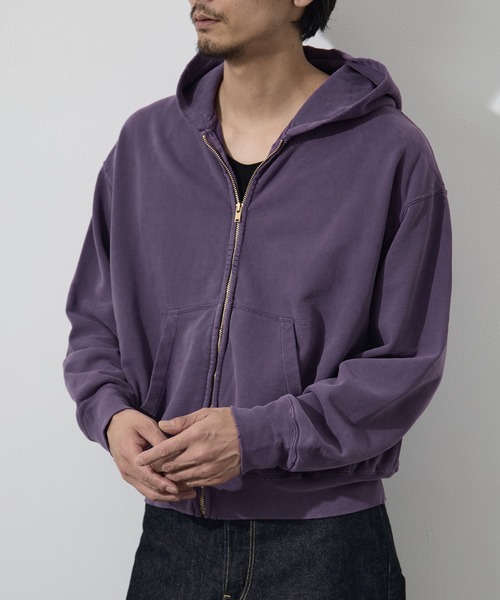 REMI RELIEF(レミレリーフ)の「【REMI RELIEF/レミレリーフ】SP加工裏毛パーカ(無地)(パーカー・メンズ・ネイビー/オフホワイト/イエロー/ブラック・L/M)」の20枚目の写真