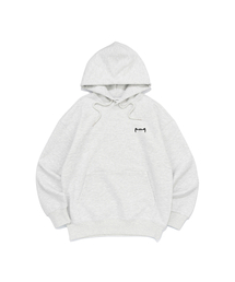 SIGNATURE KITTY SMALL LOGO HOOD (LIGHT MELANGE)