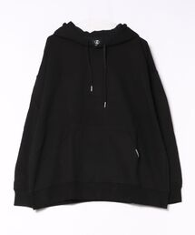【brknhome/ブロークンホーム】【存在感抜群のホログラム調ロゴが目を惹く一着】ビッグロゴバックプリントパーカー フーディ ビッグシルエット ストリート カジュアル ユニセックス