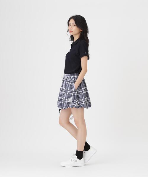 PEARLY GATES(パーリーゲイツ)の「【PEARLY GATES】Peストレッチトリコットメッシュスカート <チェック柄> (WOMENS)(スカート・レディース・グレー系その他・SMALL/MEDIUM)」の3枚目の写真