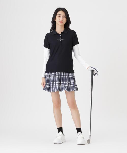PEARLY GATES(パーリーゲイツ)の「【PEARLY GATES】Peストレッチトリコットメッシュスカート <チェック柄> (WOMENS)(スカート・レディース・グレー系その他・SMALL/MEDIUM)」の4枚目の写真