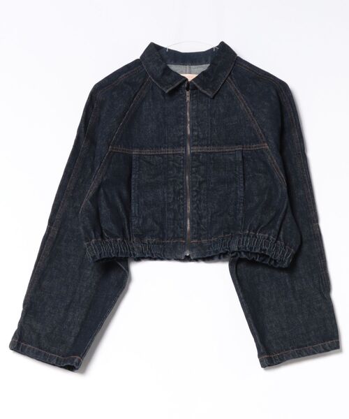 SOMETHING(サムシング)の「【GISELe10月号掲載】atelier SOMETHING BLOUSON/デニムブルゾン(デニムジャケット・レディース・ブラック/インディゴブルー/ライトインディゴブルー・FREE)」の21枚目の写真
