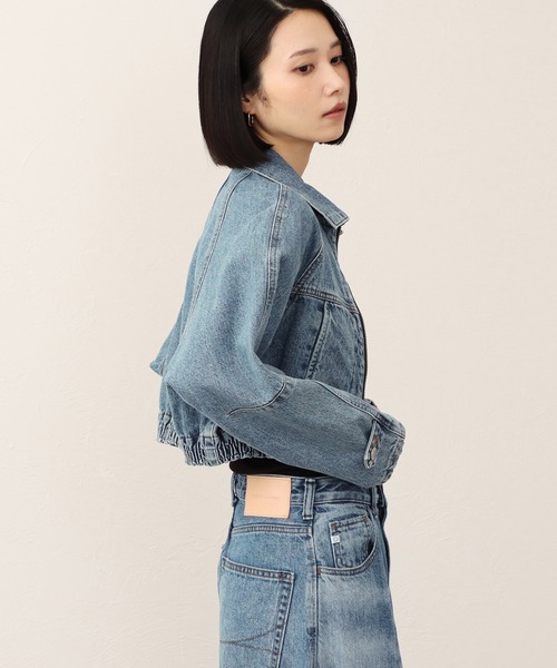 SOMETHING(サムシング)の「【GISELe10月号掲載】atelier SOMETHING BLOUSON/デニムブルゾン(デニムジャケット・レディース・ブラック/インディゴブルー/ライトインディゴブルー・FREE)」の12枚目の写真