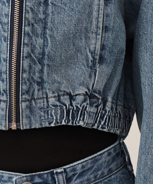 SOMETHING(サムシング)の「【GISELe10月号掲載】atelier SOMETHING BLOUSON/デニムブルゾン(デニムジャケット・レディース・ブラック/インディゴブルー/ライトインディゴブルー・FREE)」の16枚目の写真