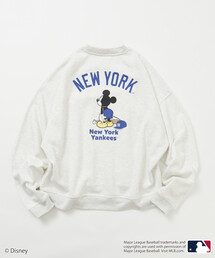 限定展開 Mickey×YANKEES 別注 ビックシルエット クルーネック スウェット