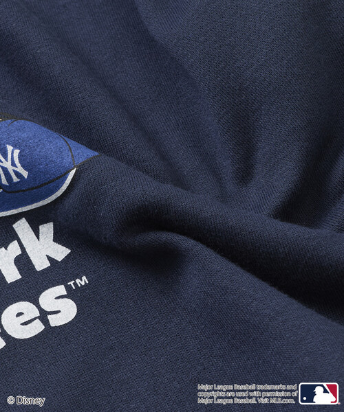 FREAK'S STORE（フリークスストア）の「限定展開 Mickey×YANKEES 別注 ビックシルエット クルーネック スウェット（スウェット・メンズ・ネイビー/チャコールグレー/グレー・MEDIUM/LARGE/SMALL）」の14枚目の写真