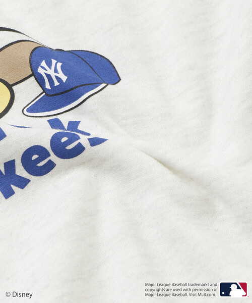 FREAK'S STORE（フリークスストア）の「限定展開 Mickey×YANKEES 別注 ビックシルエット クルーネック スウェット（スウェット・メンズ・ネイビー/チャコールグレー/グレー・MEDIUM/LARGE/SMALL）」の17枚目の写真