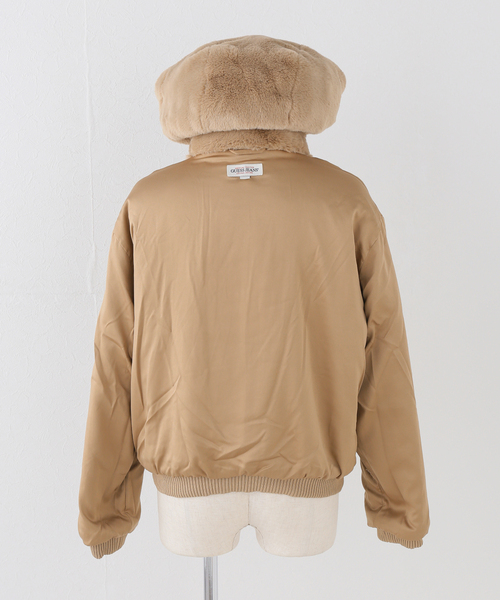 GUESS JEANS(ゲスジーンズ)の「GUESS JEANS / ゲス ジーンズ FUR HOODED BOMBER(その他アウター・レディース・ベージュ・SMALL)」の12枚目の写真