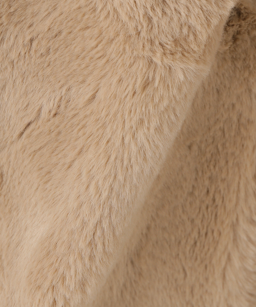 GUESS JEANS(ゲスジーンズ)の「GUESS JEANS / ゲス ジーンズ FUR HOODED BOMBER(その他アウター・レディース・ベージュ・SMALL)」の15枚目の写真