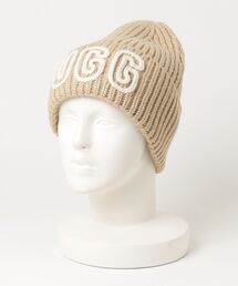 ARKnets（アークネッツ）の「UGG / アグ：U CHUNKY CRAFTED RIB BEANIE：102345[DEA]（ニットキャップ/ビーニー）」