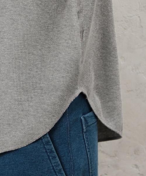 green label relaxing（グリーンレーベルリラクシング）の「SC WAFFLE ロング タンクトップ ②◆（タンクトップ・メンズ・グレー/ホワイト/ネイビー・LARGE/SMALL/MEDIUM）」の10枚目の写真