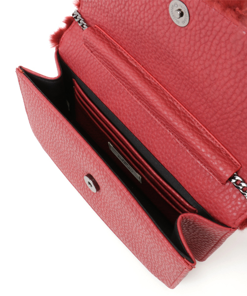 RODE SKO（ロデスコ）の「RODE SKO AUNI ファーパーティクラッチ（クラッチバッグ・レディース・レッド/グレー・FREE）」の11枚目の写真