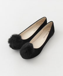 RODE SKO | RODE SKO ABRA ファーボンボンフラットシューズ(バレエシューズ)