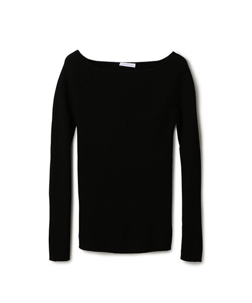 ESTNATION(エストネーション)の「ESTNATION リブニットプルオーバー(ニット/セーター・レディース・カーキ/イエロー/ホワイト/チャコールグレー/ネイビー/ライトグレー/ブラック/オリーブ/ライトピンク・38)」の3枚目の写真