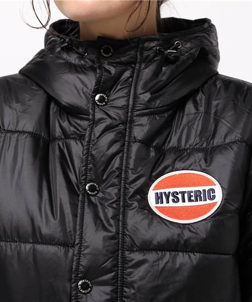 HYSTERIC GLAMOUR(ヒステリックグラマー)の「プリマロフトナイロンタフタ フーデッドJK(ダウンジャケット/コート・レディース・ネイビー/グレー/ブラック・SMALL/MEDIUM)」の9枚目の写真