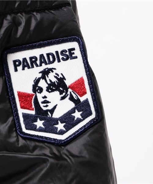 HYSTERIC GLAMOUR(ヒステリックグラマー)の「プリマロフトナイロンタフタ フーデッドJK(ダウンジャケット/コート・レディース・ネイビー/グレー/ブラック・SMALL/MEDIUM)」の4枚目の写真