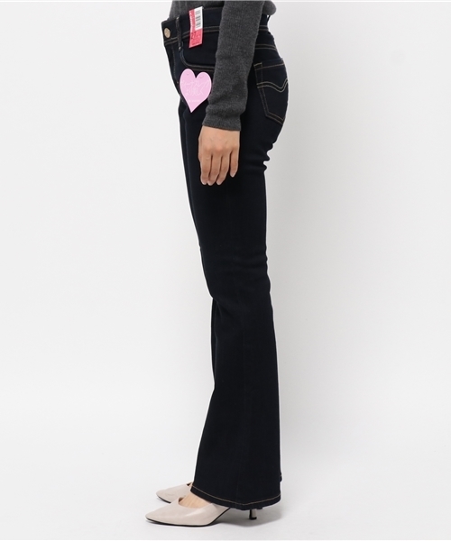 JEANS MATE（ジーンズメイト）の「【C-17】C311ブーツカットパンツ　ワンウォッシュ（デニムパンツ・レディース・ワンウォッシュ・29inch/28inch/27inch/31inch/30inch）」の3枚目の写真