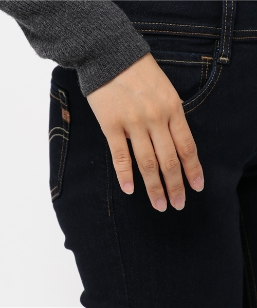 JEANS MATE（ジーンズメイト）の「【C-17】C311ブーツカットパンツ　ワンウォッシュ（デニムパンツ・レディース・ワンウォッシュ・29inch/28inch/27inch/31inch/30inch）」の9枚目の写真