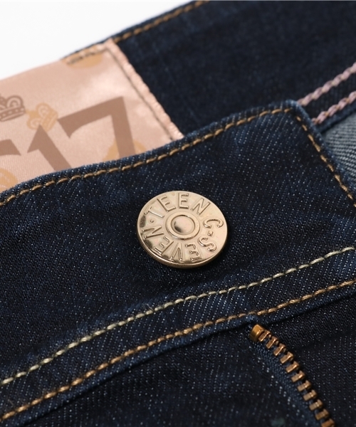 JEANS MATE（ジーンズメイト）の「【C-17】C311ブーツカットパンツ　ワンウォッシュ（デニムパンツ・レディース・ワンウォッシュ・29inch/28inch/27inch/31inch/30inch）」の12枚目の写真