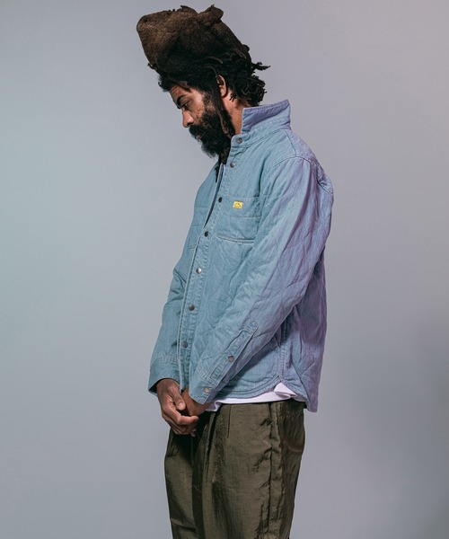 NATAL DESIGN（ネイタルデザイン）の「【ネイタルデザイン】キルテッドシャツ4 / QUILTED SHIRTS4（デニムジャケット・メンズ・インディゴブルー/ライトインディゴブルー/ワンウォッシュ・LARGE/SMALL/MEDIUM/X-SMALL）」の2枚目の写真