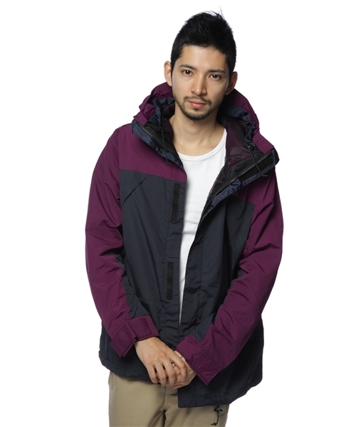 coen（コーエン）の「ナイロンマウンテンパーカー （マウンテンパーカー・メンズ・ブラック/コバルトブルー/パープル・SMALL/MEDIUM/LARGE/X-LARGE）」の6枚目の写真