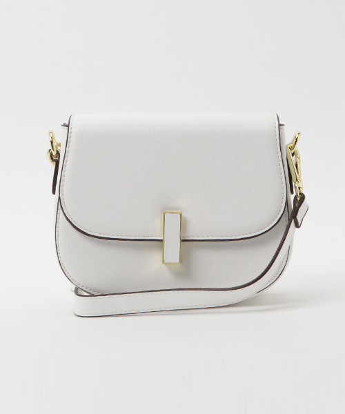 PLAIN CLOTHING（プレーンクロージング）の「Fレザーラウンドショルダーバッグ【PLAIN CLOTHING】（ショルダーバッグ・レディース・ベージュ/キャメル/ホワイト/ピンク/ブラック・FREE）」の20枚目の写真