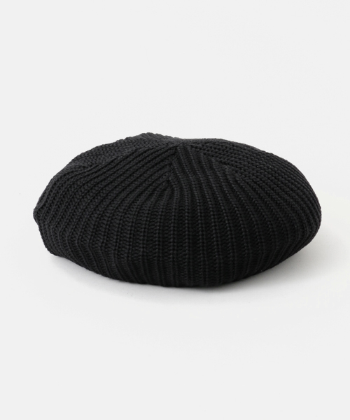 KIJIMA TAKAYUKI(キジマ タカユキ)の「KIJIMA TAKAYUKI KNIT BERET(ハンチング/ベレー帽・メンズ・ブラウン/ブラック・FREE)」の2枚目の写真