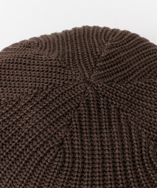 KIJIMA TAKAYUKI(キジマ タカユキ)の「KIJIMA TAKAYUKI KNIT BERET(ハンチング/ベレー帽・メンズ・ブラウン/ブラック・FREE)」の4枚目の写真