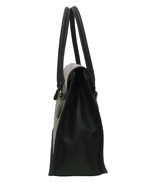 ラシット ファスナーパレットトートバッグ　ブラック ラシット russet 2WAYトートバッグ(CEー009ーOUT) （Black/Navy