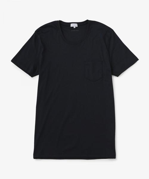 UNITED ARROWS（ユナイテッドアローズ）の「＜MEY STORY（マイ ストーリー）＞ CRW PCKT ◆（Tシャツ/カットソー・メンズ・ネイビー/ホワイト・LARGE/MEDIUM/SMALL/X-SMALL）」の2枚目の写真