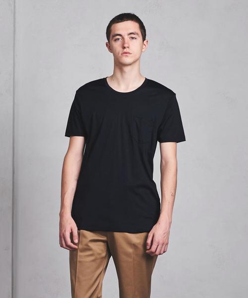 UNITED ARROWS（ユナイテッドアローズ）の「＜MEY STORY（マイ ストーリー）＞ CRW PCKT ◆（Tシャツ/カットソー・メンズ・ネイビー/ホワイト・LARGE/MEDIUM/SMALL/X-SMALL）」の4枚目の写真