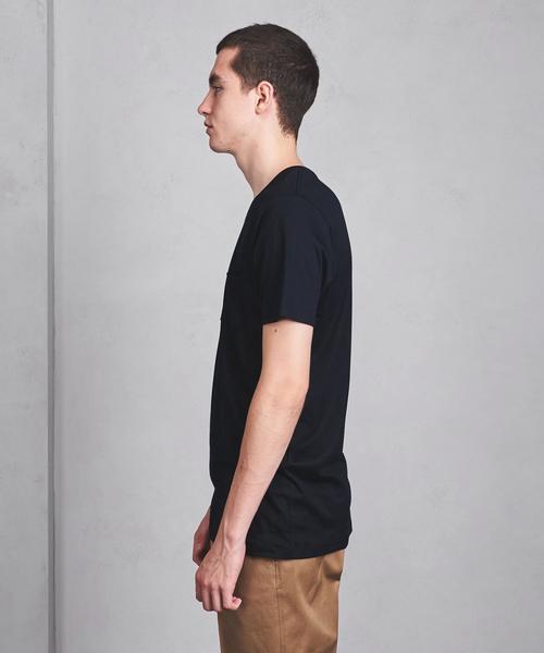 UNITED ARROWS（ユナイテッドアローズ）の「＜MEY STORY（マイ ストーリー）＞ CRW PCKT ◆（Tシャツ/カットソー・メンズ・ネイビー/ホワイト・LARGE/MEDIUM/SMALL/X-SMALL）」の5枚目の写真