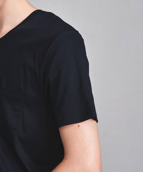 UNITED ARROWS（ユナイテッドアローズ）の「＜MEY STORY（マイ ストーリー）＞ CRW PCKT ◆（Tシャツ/カットソー・メンズ・ネイビー/ホワイト・LARGE/MEDIUM/SMALL/X-SMALL）」の9枚目の写真