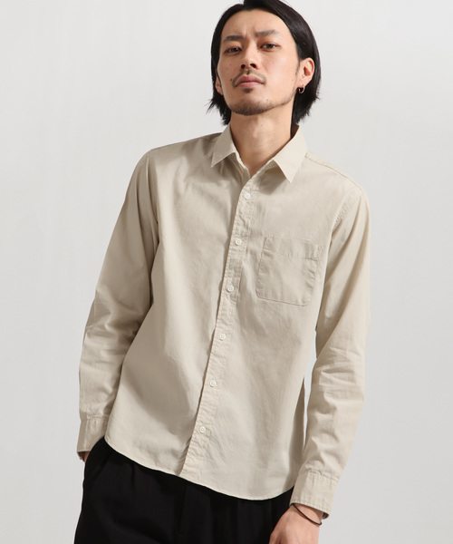 ZIP FIVE（ジップファイブ）の「【ZIP FIVE】綿100%レギュラーカラーシャツ Yシャツ 日本製　カジュアル　ビジカジ（シャツ/ブラウス・メンズ・ブラック系その他4/パープル系その他4/ブルー系その他2/ブルー系その他3/パープル系その他3/ブラック系その他/ブルー系その他/ホワイト系その他4/ブラック系その他2/ブラック系その他3/ブラック×グリーン/ベージュ系その他/サックスブルー/ホワイト/ベージュ/ブラック・SMALL/MEDIUM/LARGE/X-LARGE/X-SMALL）」の9枚目の写真