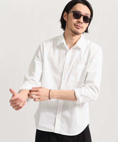 ZIP FIVE（ジップファイブ）の「【ZIP FIVE】綿100%レギュラーカラーシャツ Yシャツ 日本製　カジュアル　ビジカジ（シャツ/ブラウス・メンズ・ブラック系その他4/パープル系その他4/ブルー系その他2/ブルー系その他3/パープル系その他3/ブラック系その他/ブルー系その他/ホワイト系その他4/ブラック系その他2/ブラック系その他3/ブラック×グリーン/ベージュ系その他/サックスブルー/ホワイト/ベージュ/ブラック・SMALL/MEDIUM/LARGE/X-LARGE/X-SMALL）」の2枚目の写真