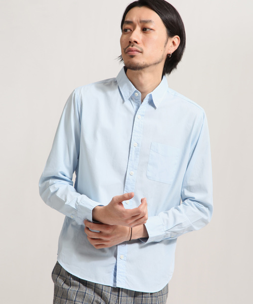 ZIP FIVE（ジップファイブ）の「【ZIP FIVE】綿100%レギュラーカラーシャツ Yシャツ 日本製　カジュアル　ビジカジ（シャツ/ブラウス・メンズ・ブラック系その他4/パープル系その他4/ブルー系その他2/ブルー系その他3/パープル系その他3/ブラック系その他/ブルー系その他/ホワイト系その他4/ブラック系その他2/ブラック系その他3/ブラック×グリーン/ベージュ系その他/サックスブルー/ホワイト/ベージュ/ブラック・SMALL/MEDIUM/LARGE/X-LARGE/X-SMALL）」の11枚目の写真