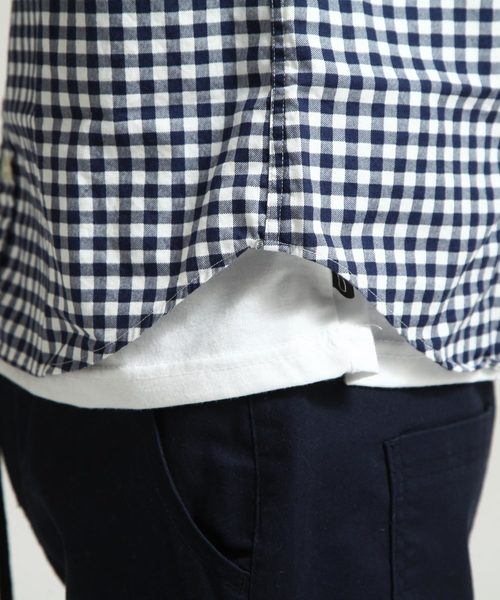 ZIP FIVE（ジップファイブ）の「【ZIP FIVE】綿100%レギュラーカラーシャツ Yシャツ 日本製　カジュアル　ビジカジ（シャツ/ブラウス・メンズ・ブラック系その他4/パープル系その他4/ブルー系その他2/ブルー系その他3/パープル系その他3/ブラック系その他/ブルー系その他/ホワイト系その他4/ブラック系その他2/ブラック系その他3/ブラック×グリーン/ベージュ系その他/サックスブルー/ホワイト/ベージュ/ブラック・SMALL/MEDIUM/LARGE/X-LARGE/X-SMALL）」の18枚目の写真