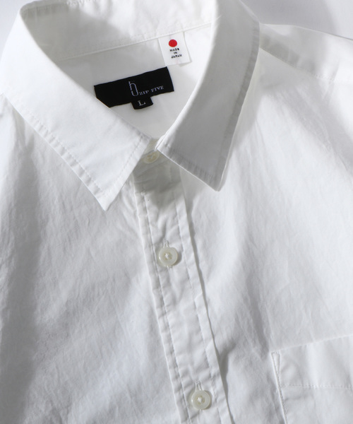 ZIP FIVE（ジップファイブ）の「【ZIP FIVE】綿100%レギュラーカラーシャツ Yシャツ 日本製　カジュアル　ビジカジ（シャツ/ブラウス・メンズ・ブラック系その他4/パープル系その他4/ブルー系その他2/ブルー系その他3/パープル系その他3/ブラック系その他/ブルー系その他/ホワイト系その他4/ブラック系その他2/ブラック系その他3/ブラック×グリーン/ベージュ系その他/サックスブルー/ホワイト/ベージュ/ブラック・SMALL/MEDIUM/LARGE/X-LARGE/X-SMALL）」の19枚目の写真