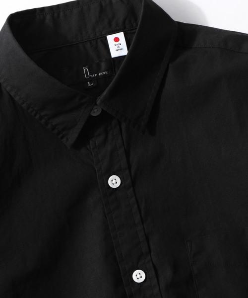 ZIP FIVE（ジップファイブ）の「【ZIP FIVE】綿100%レギュラーカラーシャツ Yシャツ 日本製　カジュアル　ビジカジ（シャツ/ブラウス・メンズ・ブラック系その他4/パープル系その他4/ブルー系その他2/ブルー系その他3/パープル系その他3/ブラック系その他/ブルー系その他/ホワイト系その他4/ブラック系その他2/ブラック系その他3/ブラック×グリーン/ベージュ系その他/サックスブルー/ホワイト/ベージュ/ブラック・SMALL/MEDIUM/LARGE/X-LARGE/X-SMALL）」の21枚目の写真