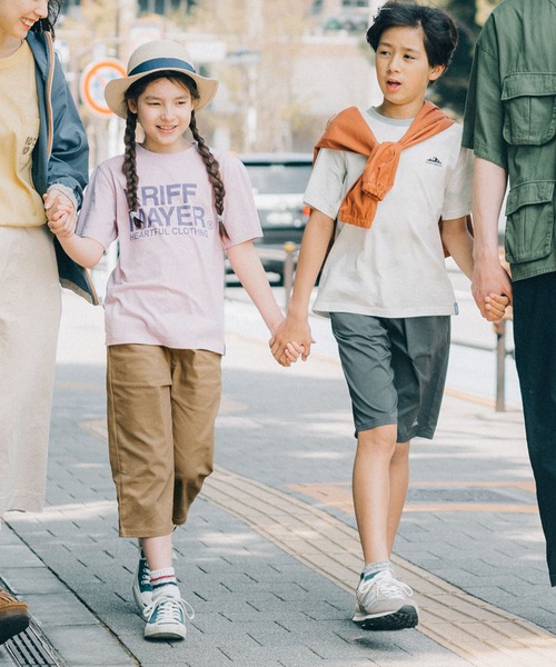 KRIFF MAYER Kid's Collection（クリフメイヤーキッズコレクション）の「マイニチクロップドパンツ（７分丈）（その他パンツ・キッズ・ブラック/ベージュ/カーキ/ネイビー/ライトベージュ/ダークグレー/サンドベージュ・120/130/140/150/160）」の18枚目の写真