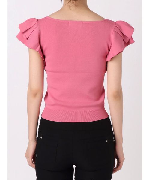 dazzlin（ダズリン）の「ハートシェイプフレア袖ニットトップス（ニット/セーター・レディース・オフホワイト/ブラック/パープル・FREE）」の19枚目の写真