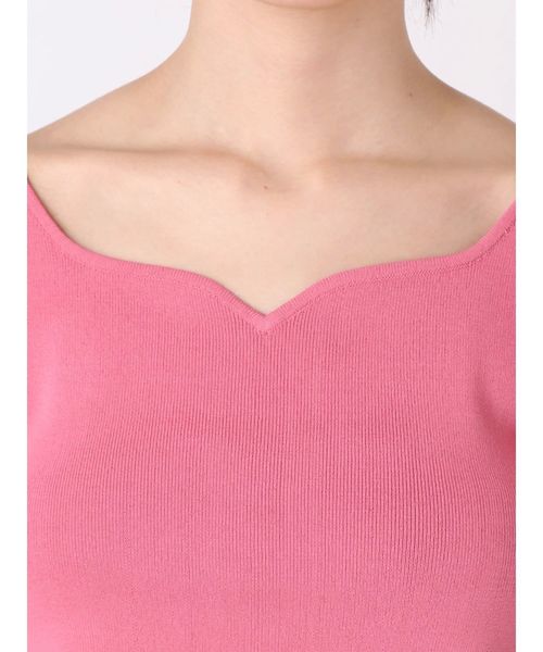 dazzlin（ダズリン）の「ハートシェイプフレア袖ニットトップス（ニット/セーター・レディース・オフホワイト/ブラック/パープル・FREE）」の18枚目の写真