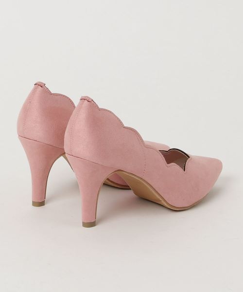 KOBE LETTUCE（コウベレタス）の「フラワーカット8cmヒールパンプス（パンプス・レディース・ライトグレー/ブラック/レッド系その他/ベージュ系その他/サックスブルー/ピンク・LL/M/L/S）」の7枚目の写真