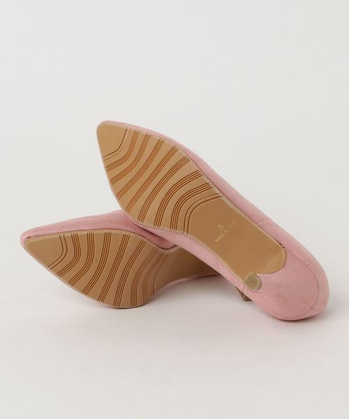 KOBE LETTUCE（コウベレタス）の「フラワーカット8cmヒールパンプス（パンプス・レディース・ライトグレー/ブラック/レッド系その他/ベージュ系その他/サックスブルー/ピンク・LL/M/L/S）」の8枚目の写真