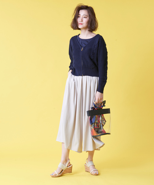 12Twelve Agenda(トゥエルブ アジェンダ)の「キュプラスカンツ(その他パンツ・レディース・ネイビー/カーキ/キャメル/グレイッシュベージュ・M)」の13枚目の写真