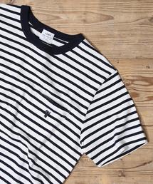 coen | スラブボーダーポケットTシャツ(Tシャツ/カットソー)