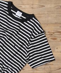 coen | スラブボーダーポケットTシャツ(Tシャツ/カットソー)