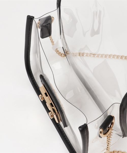 WEGO（ウィゴー）の「WEGO/チェーンミニクリアショルダーバッグ（ショルダーバッグ・レディース・その他2/その他1・FREE）」の4枚目の写真